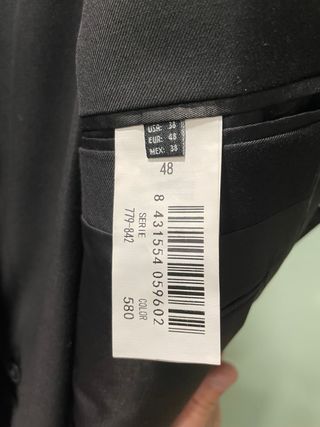 Traje de hombre negro