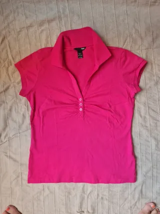 Polo H&M Rosa Talla M