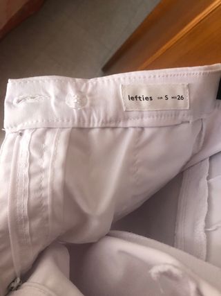 Pantalón señora talla S blanco