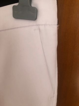 Pantalón señora talla S blanco
