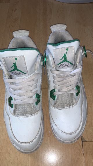 Jordan 4 Blancas y Verdes