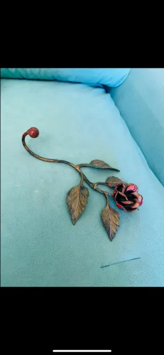 Rosa appendi cose in metallo