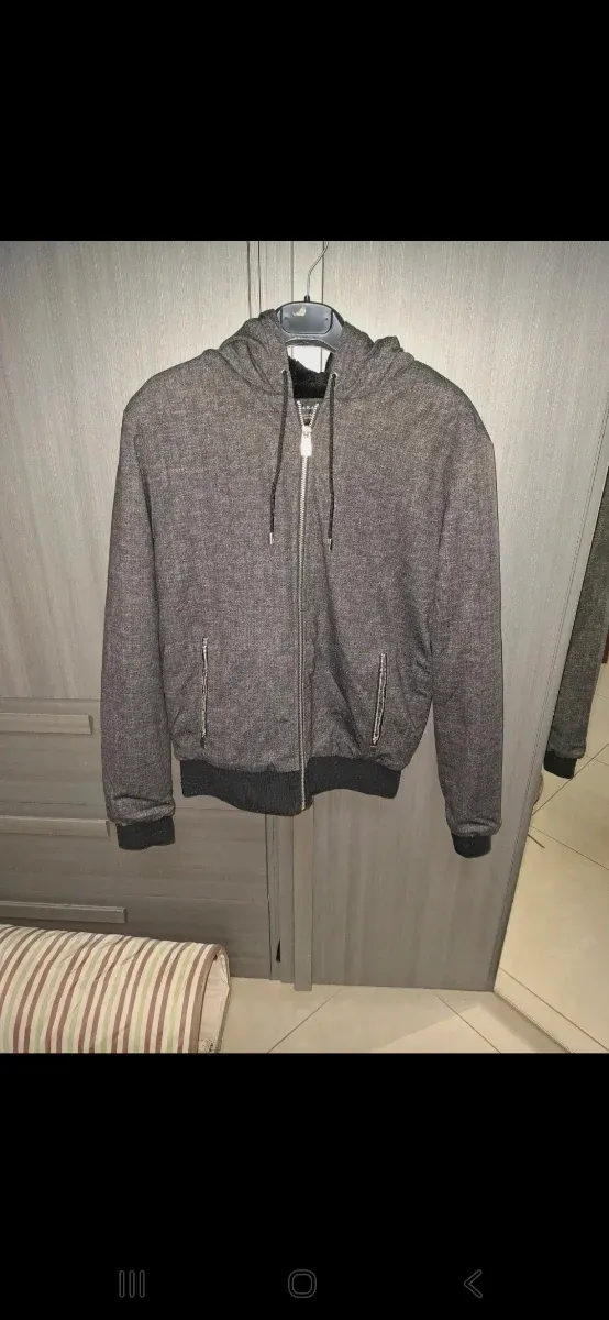 Zara Giubbotto Uomo Grigio