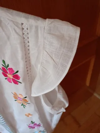 Camisa bordada mujer talla L