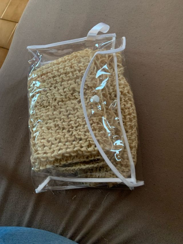 Guanti scrub corpo in juta - Nuovo