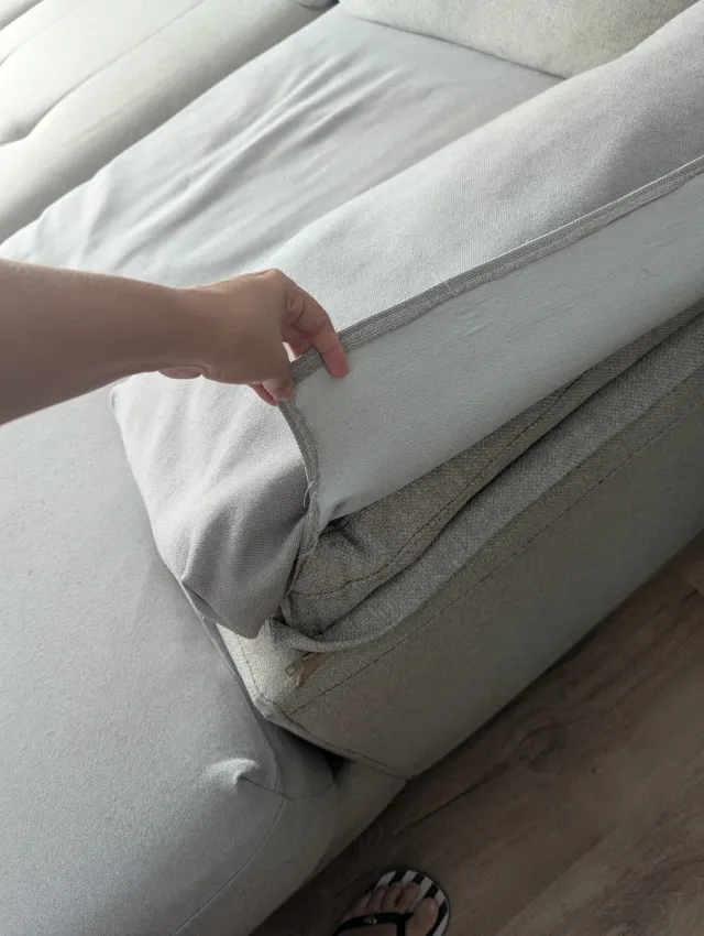 Sofá 4 plazas con Chaiselongue Beige