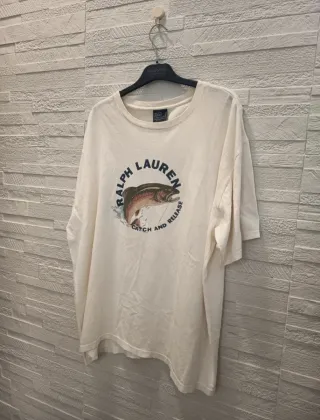 T-shirt Ralph Lauren vintage pesca taglia L