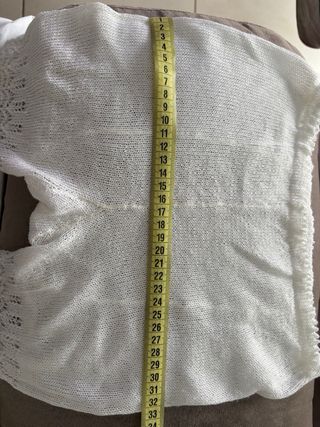 Medias caladas hilo perle blanco.Niña de 10-12años