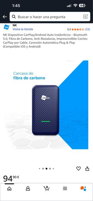 NK CarPlay/Android Auto Inalámbrico