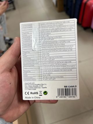 NK CarPlay/Android Auto Inalámbrico