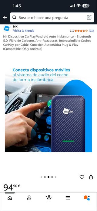 NK CarPlay/Android Auto Inalámbrico