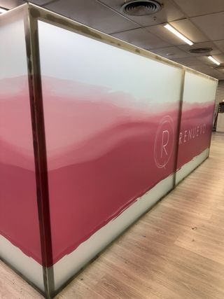 mampara panel divisorio
 de oficina