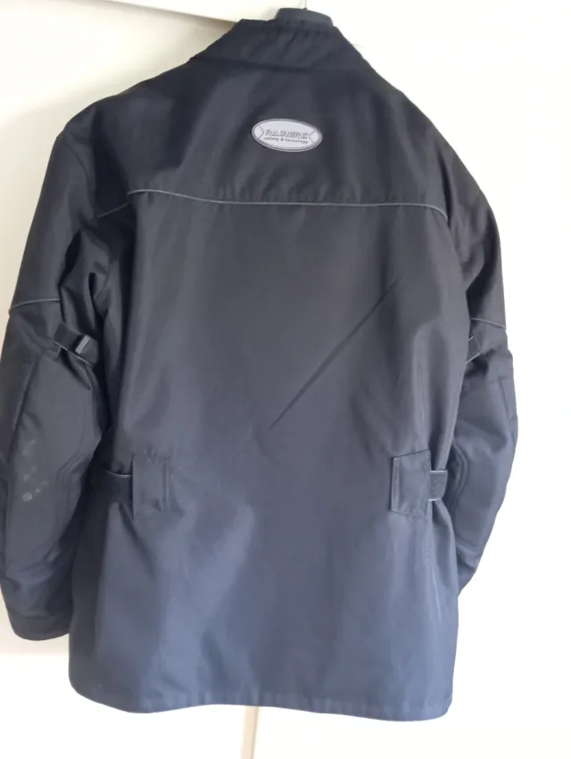 Chaqueta de moto negra