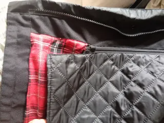 Chaqueta de moto negra