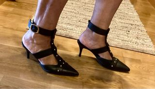 Zapatos Martinelli Negros Tacon Mujer