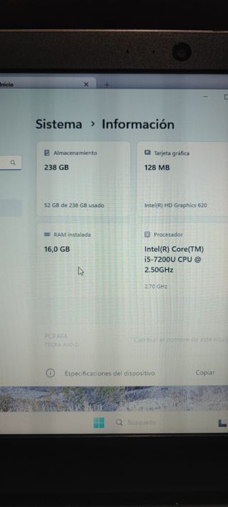 Portátil Toshiba A40 SSD 16GB