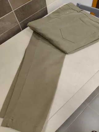 Pantalón Mango Verde Talla 46