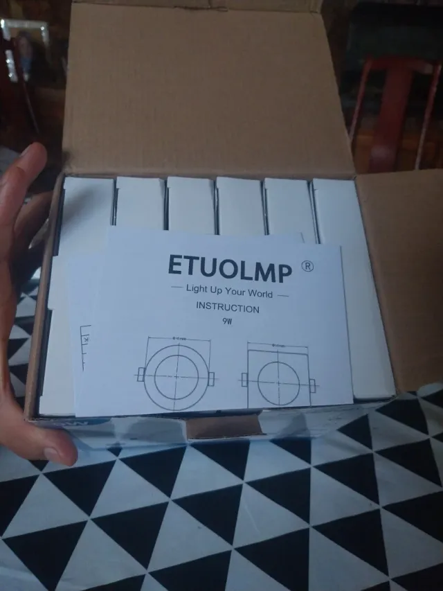 Luces LED empotrables 9W (6 unidades)