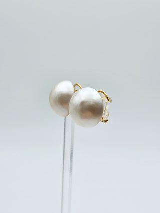 Pendientes Oro 18K Perlas 6,50gr 1,5cm