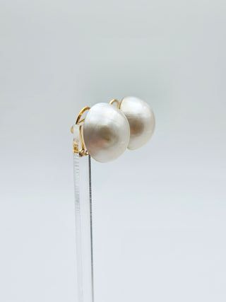 Pendientes Oro 18K Perlas 6,50gr 1,5cm