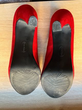 Zapatos tacón rojos talla 42 
