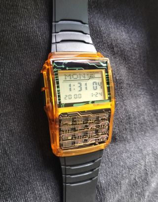 Reloj Databank 25 Vintage Transparente