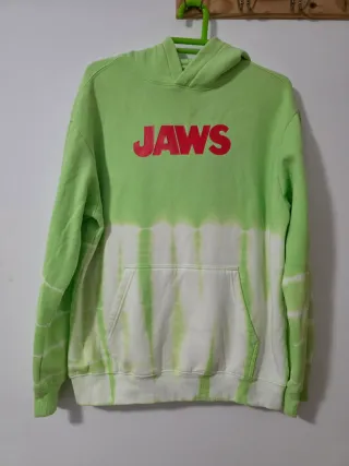 Sudadera Jaws Tie-Dye Verde y Blanca