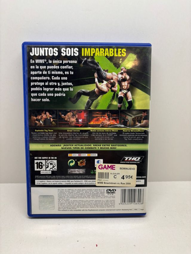 WWE SmackDown x Raw 2009 PS2 PAL