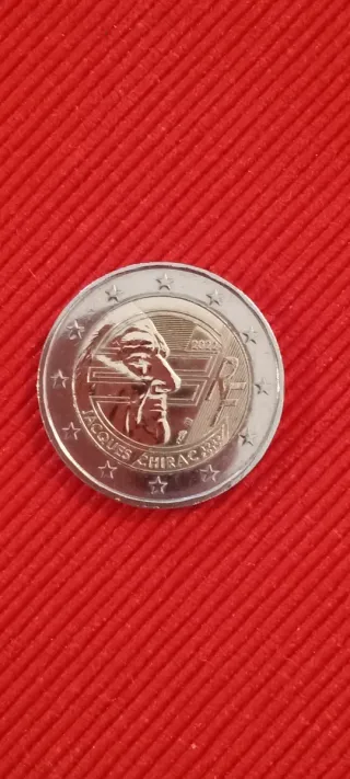 Moneda 2 Euros Jacques Chirac 2024