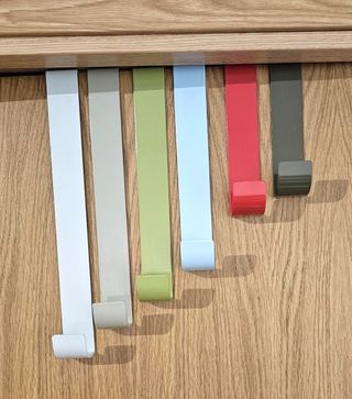 Juego 6 Perchas Puerta Metal