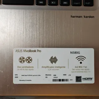 Asus Vivobook Pro N580GD