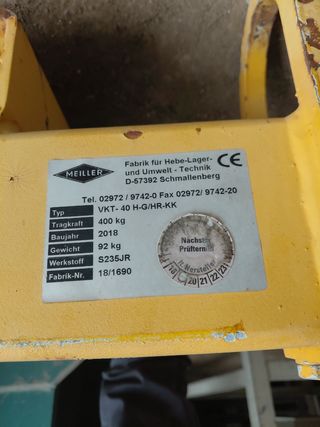 Porta bidones para carretilla elevadora