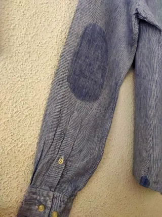 Camisa de lino rayas Massimo Dutti