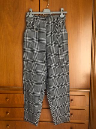 Pantalón de cuadros mujer Talla S