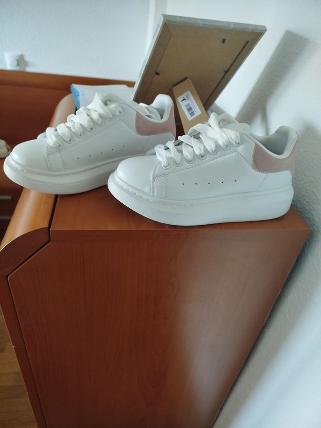 Deportivas niña McQueen blancas y rosas