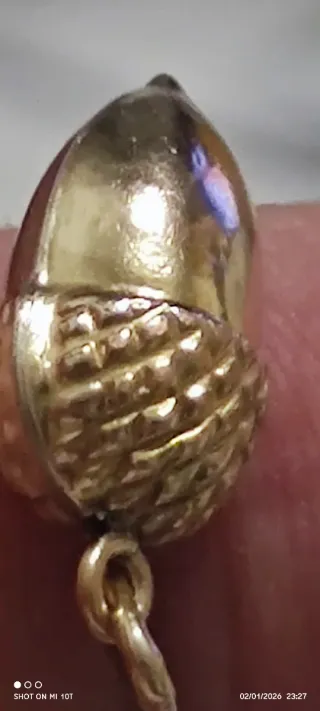 Colgante Bellota Suerte Oro