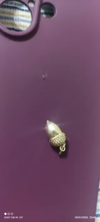 Colgante Bellota Suerte Oro