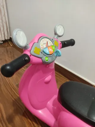 Moto Vespa Correpasillos Rosa