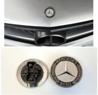 57mm Logo Capot Mercedes Accesorio Coches AMG