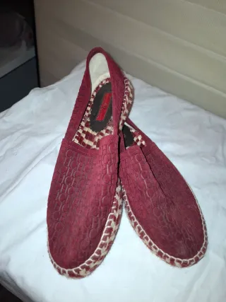 Zapatos planos rojos Carolina Herrera mujer