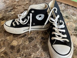 Converse plataforma negras talla 35