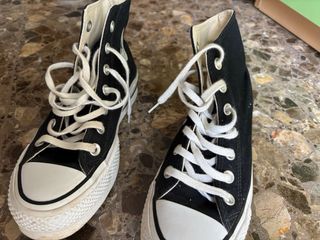 Converse plataforma negras talla 35