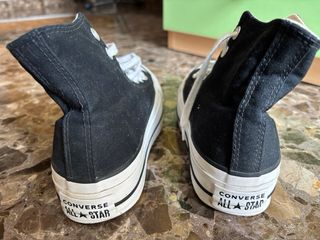 Converse plataforma negras talla 35