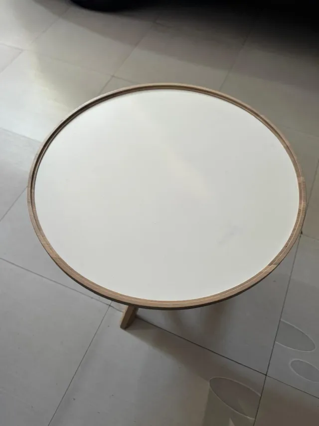 Mesa baja redonda madera