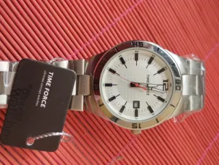 Reloj TIME FORCE Plata y Blanco