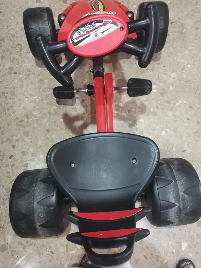 Coche de pedales Go Kart Rojo