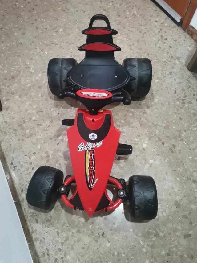Coche de pedales Go Kart Rojo