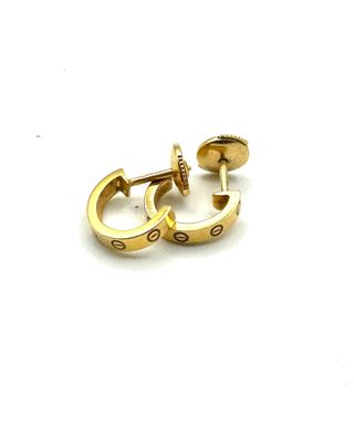 Aros Cartier Love Pequeños Oro 18K