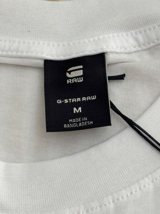 Camiseta G-Star RAW Talla M Blanca