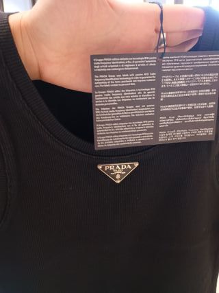 Top Prada Negro Talla M